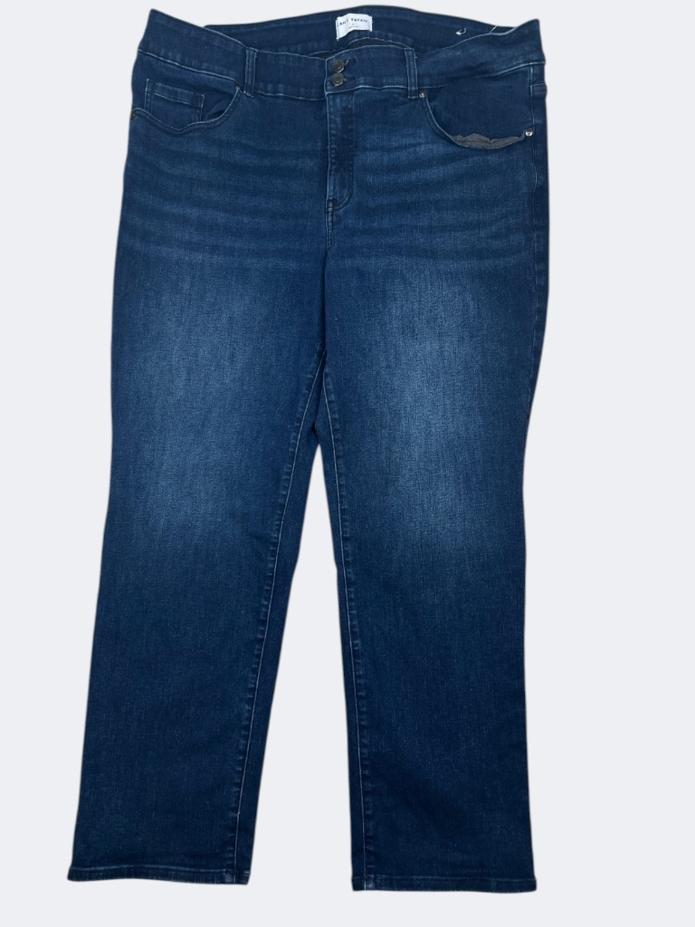 Lane Bryant Jeans Womens 22 Blue High Rise Straight Tighter Tummy Stretch Denim
